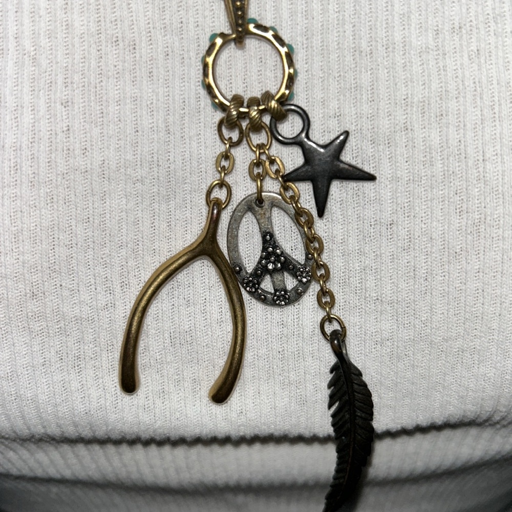 Lucky Brand Peace Necklace